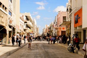 A street in Merida on your cooking vacation in Mexico