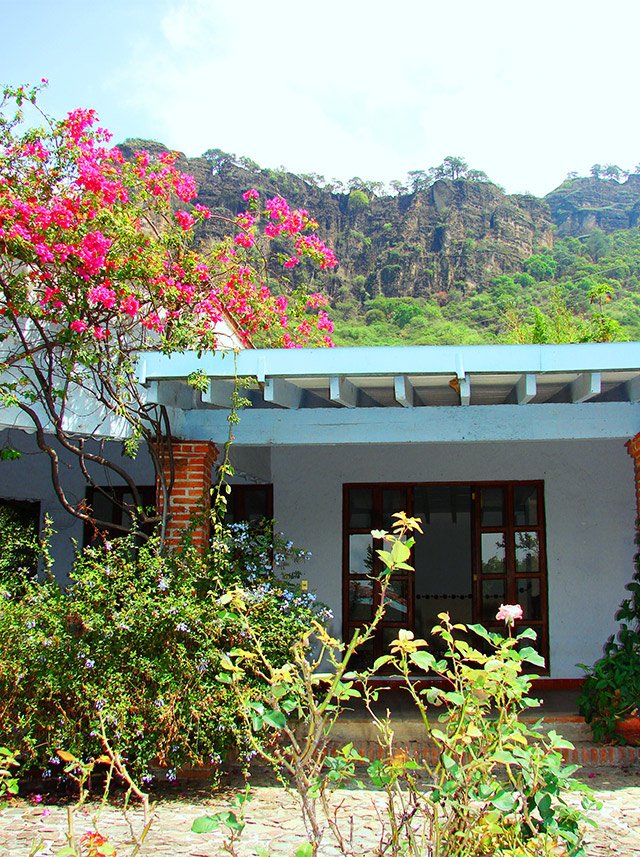 Image for View of the hacienda on a cooking vacation in Mexico