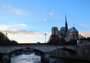 View of Notre Dame in Paris during a culinary tour in France
