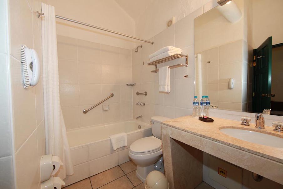 Image for Cusco hotel bathroom on Peru culinary vacation