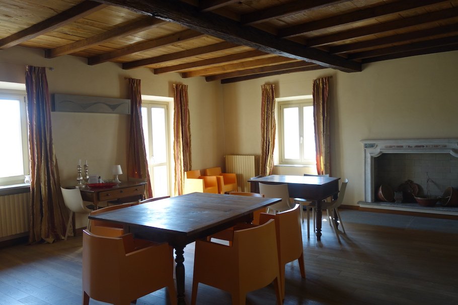 Image for The dining room at the B&B during your culinary tour of Piedmont