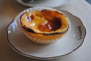 Pastel de nata as enjoyed on a culinary tour of Portugal