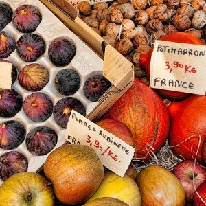 Fresh produce at market during your culinary vacation in Provence