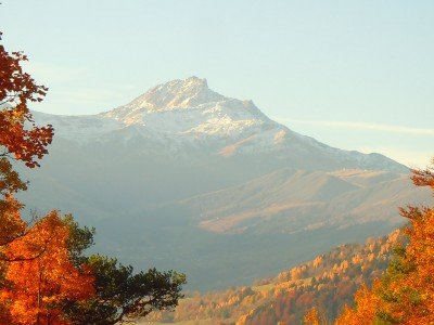 View of the mountains during your cooking vacation in the French Alps
