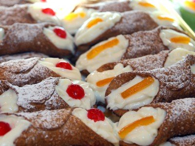 Sicilian cannoli as enjoyed on a cooking vacation in Sicily
