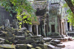 Ta Prohm temple in Cambodia on a culinary tour of Southeast Asia