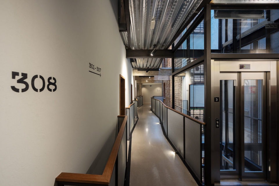 Image for Hallway of the Tayko Hotel in Bilbao.