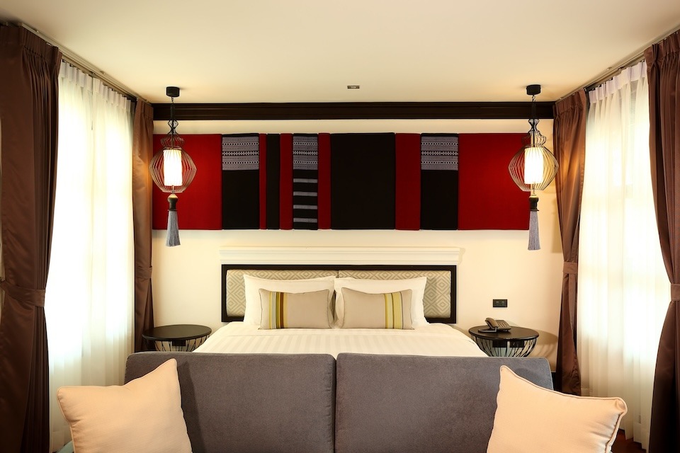 Image for Bed at the Na Nirand Romantic Boutique Hotel in Chiang Mai.