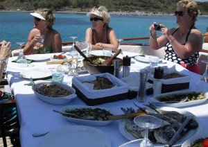 Eating outside on a culinary tour of Turkey