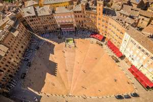 The famed Campo in Siena, Italy.