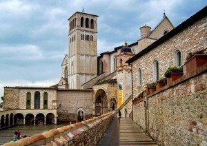 A view of Assisi visited during a culinary tour of Italy