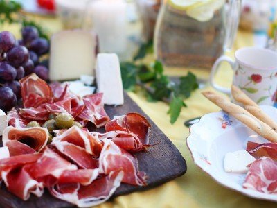 Delicious antipasti on a Tuscany cooking vacation