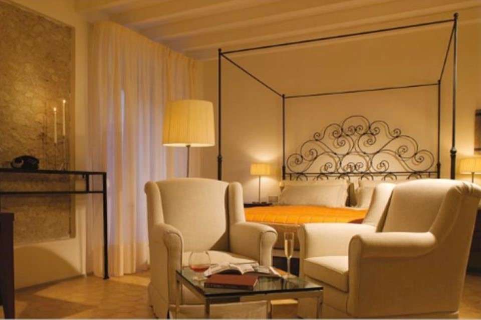 Image for Bedroom at the Palazzo Seneca in Norcia, home for your authentic Italian Culinary Vacation.