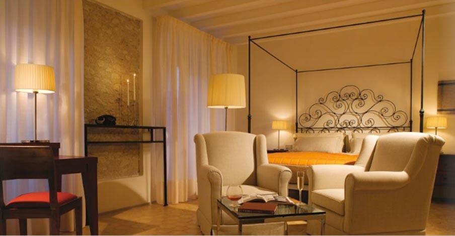 Image for Bedroom at the the Palazzo Seneca in Norcia, home for your authentic Italy cooking vacation