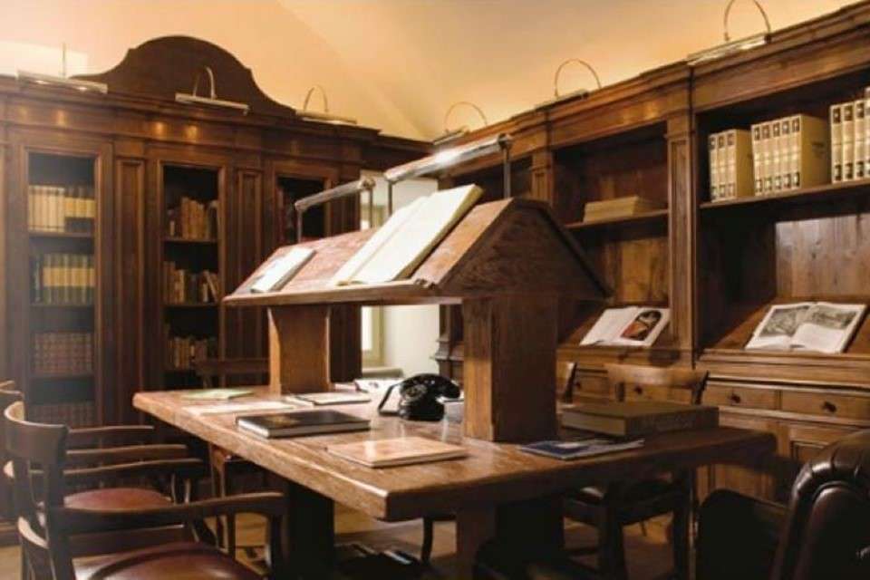 Image for Library at the Palazzo Seneca in Norcia, home for your authentic Italy cooking vacation