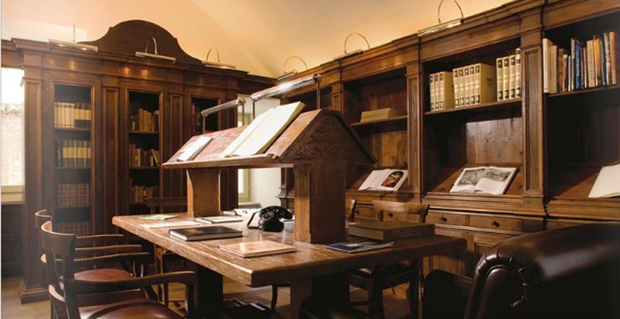 Image for Library at the Palazzo Seneca in Norcia, home for your authentic Italy cooking vacation
