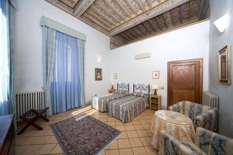 Image for Villa bedroom in Spoleto, home for your Italy culinary vacation