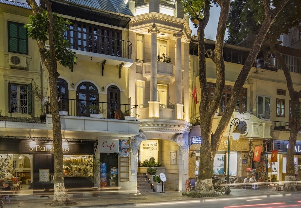 Image for Entrance at the Silk Path hotel in Hanoi.