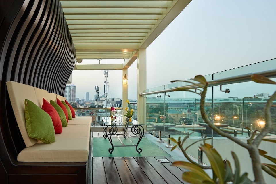 Image for Terrace at the Silk Path hotel in Hanoi.
