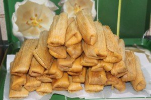 Tamales ready for the holidays on a cooking vacation in Mexico