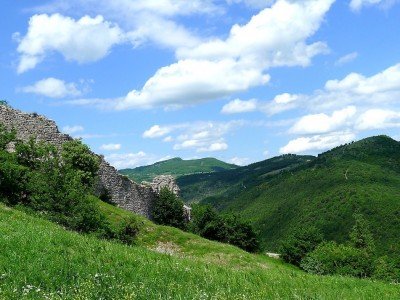 View of the Umbrian countryside on your cooking tour of Italy