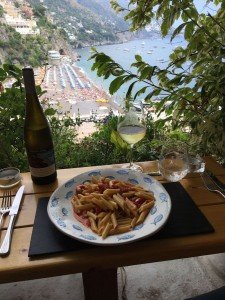 Lunch in Positano Italy