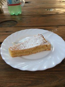 Tart at the farm on the Amalfi Coast during a cooking vacation in Italy