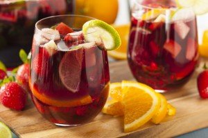 Homemade sangria on a Portugal cooking vacation