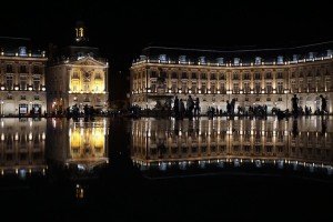 Bordeaux's water mirror, visited on a cooking vacation in France
