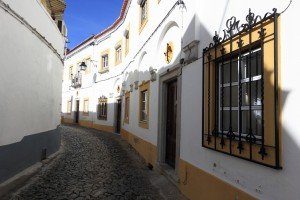 A street in the UNESCO site of Evora, visited during a culinary tour of Portugal