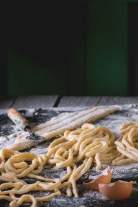 Fresh homemade pici pasta as learned on a culinary tour of Tuscany