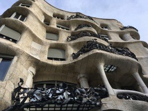 Gaudí's La Perdrera, seen during your Barcelona foodie adventure