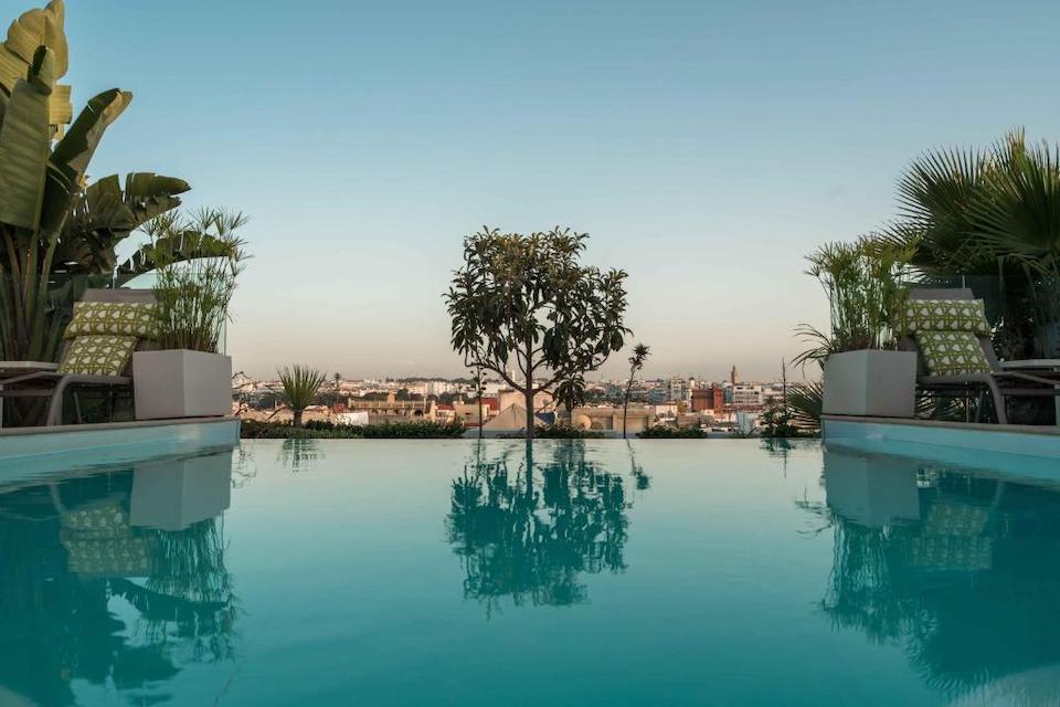 Image for Pool and view at the Euphoriad in Rabat.