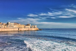 The island of Ortigia, Sicily, as visited on a culinary tour of Italy