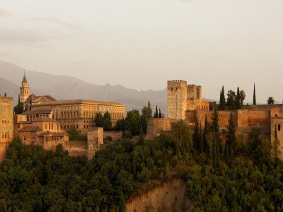 A few of the Alhambra Palace at dawn