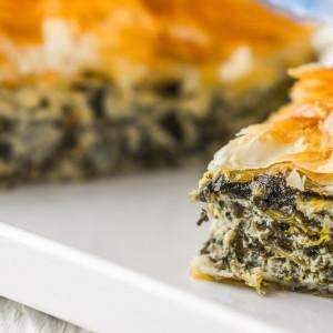 Making spanakopita during a Greek cooking vacation with The International Kitchen.