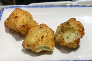 Cod fritters on a food tour in Portugal