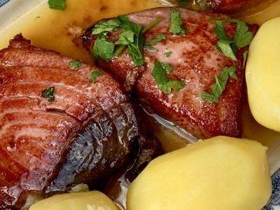Tuna as made on a Portugal culinary tour in the Algarve.