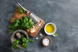 Ingredients for a classic pistou from Provence.