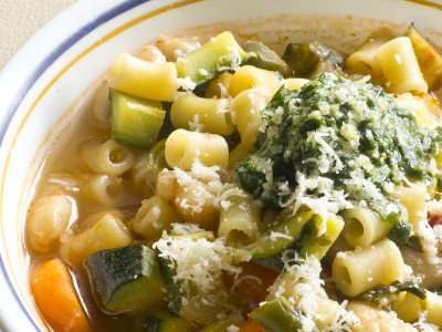 Soupe au pistou as made on a Provence food tour and Provence culinary vacation