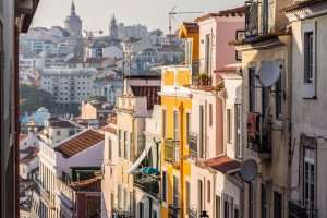 Architecture on a Lisbon food tour.