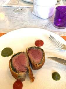 Delicious beef dish prepared during an Amalfi Coast culinary tour.