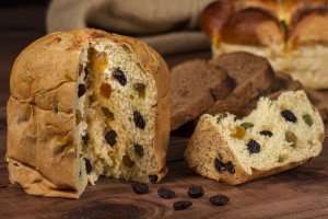 Delicious panettone from Italy.