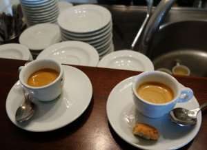 Coffees are served everywhere in Italy!