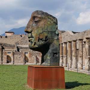 The ruins of Pompeii during a culinary vacation on the Amalfi Coast.