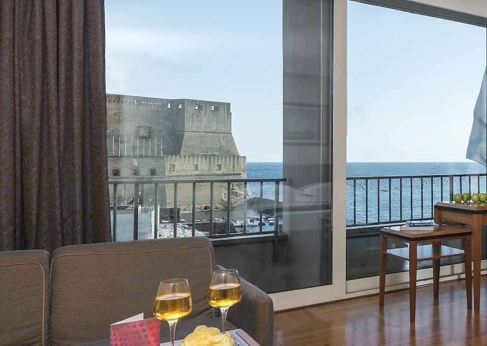 Image for View of the Castel dell'Ovo at the Royal Continental Hotel in Naples.