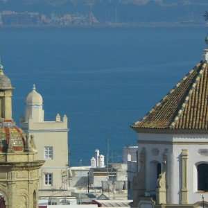 A view of the city of Cadiz on a Spain wine tour.