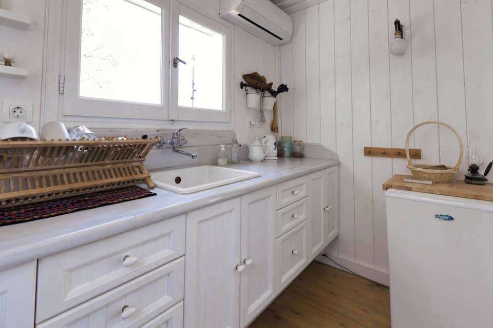 Image for Kitchen at the cottage for your Greece cooking vacation.