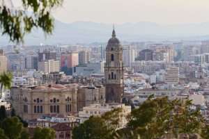 The city of Malaga, Spain, visited on a Spain food tour.
