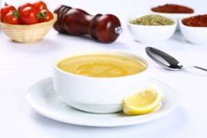 Delicious lemon garlic soup from our Greek cooking vacations.